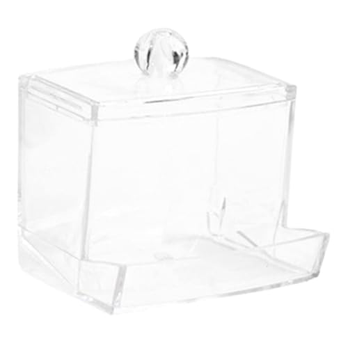 WEKADRIN Automatischer Transparenter Hühnerfutterspender aus Acryl Langlebiger Futternapf für Rutin hühner und Papageien Praktischer Futterbehälter mit Schraubbefestigung Leicht zu von WEKADRIN