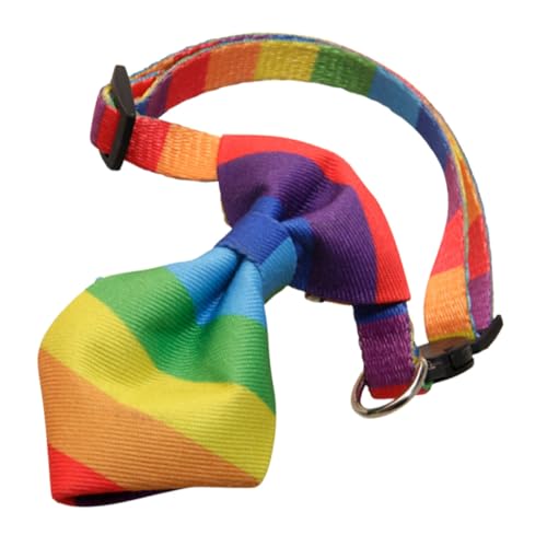 WEKADRIN Buntes Hundehalsband mit Verstellbarer Schleife Atmungsaktives Stoffmaterial Sicherer Klickverschluss Komfortabel und Geeignet für Kleine Katzen und Hunde WEKADRIN Buntes Hundehalsband mit Verstellbarer Schleife Atmungsaktives Stoffmaterial Sicherer Klickverschluss Komfortabel und Geeignet für Kleine Katzen und Hunde von WEKADRIN