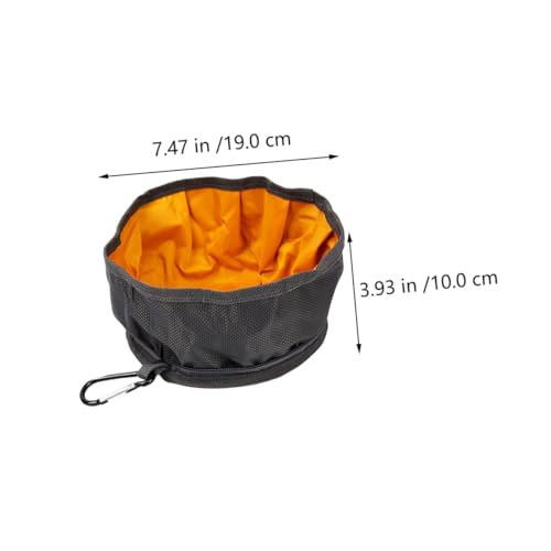 WEKADRIN Faltbarer Wasserdichter Napf für Hunde und Katzen Tragbarer Futter Wassernapf aus Lebensmittelechtem Nylon Robust und Leicht für Unterwegs und Outdoor einsätze Zufällige Farbe von WEKADRIN