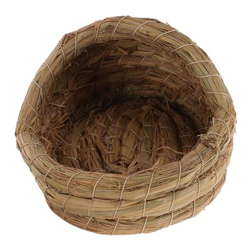 WEKADRIN Gewebtes Hühnernest Handgefertigtes Schlafbett für Hühner und Vögel Komfortables Legenest für Zuhause Langlebiges Zuchtnest für Tauben Papageien Geflügelzubehör von WEKADRIN