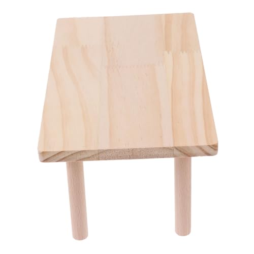 WEKADRIN Hamster Plattform aus Natürlichem Holz Klimmbar und Robust Wasserabweisend Multifunktionales Kleintier und Ruheplatz für Hamster und Kleine Nagetiere im Käfig von WEKADRIN
