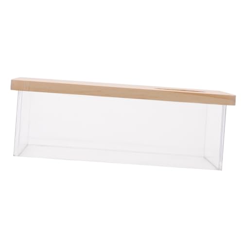 WEKADRIN Hamster Sandbad Box Mittelgroß Transparent mit Glatter Kante Leicht zu Reinigen Sandbadewanne für Hamster Chinchillas und Kleine Nagetiere Material Pflegefreundliches Sandbad von WEKADRIN