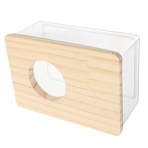 WEKADRIN Hamster Sandbad Box Transparent Kleintier Sandbadewanne Geschlossene Badebox für Hamster Gerbil Kleintiere Leicht zu Reinigen und Tragbar von WEKADRIN
