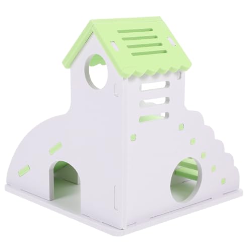 WEKADRIN Hamster Versteck Nest aus PVC mit Rutschfester Leiter DIY Haustier Spielhaus für Kleine Tiere Wie Hamster und Chinchilla Langlebiges Schlaf Versteckhaus Leicht zu Reinigen von WEKADRIN