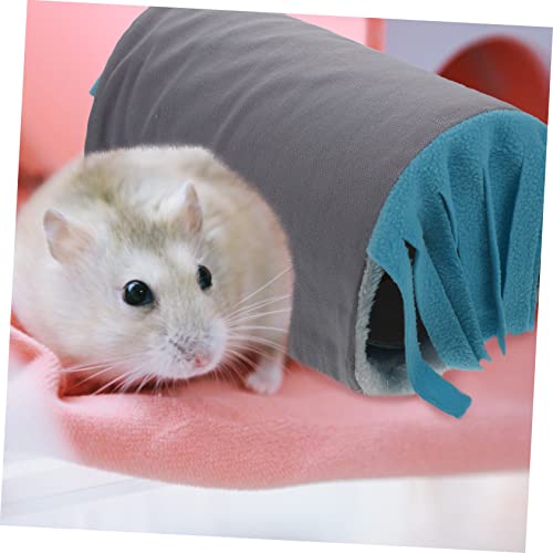 WEKADRIN Hamster Versteck Tunnel für Kleine Haustiere mit Tassel Design Atmungsaktives Versteckhaus für Meerschweinchen Geräumiger Rückzugsort Blau Geeignet für Zwerghamster und Rennmäuse WEKADRIN Hamster Versteck Tunnel für Kleine Haustiere mit Tassel Design Atmungsaktives Versteckhaus für Meerschweinchen Geräumiger Rückzugsort Blau Geeignet für Zwerghamster und Rennmäuse von WEKADRIN