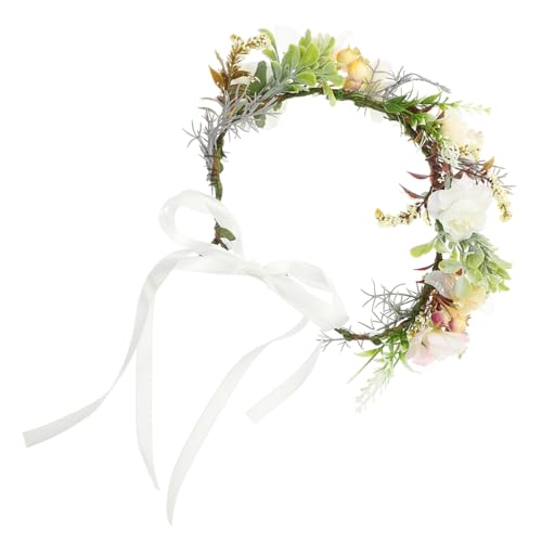 WEKADRIN Hochwertiger Hund Blumenkranz Verstellbares Blumenkollier für Hunde und Elegantes Haustier- als Foto Requisite für Hochzeiten und Festliche Anlässe von WEKADRIN