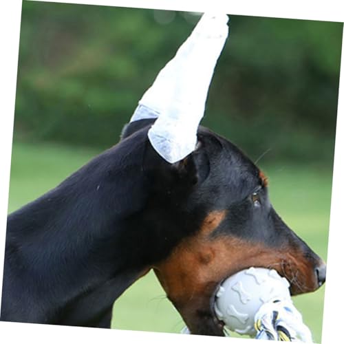 WEKADRIN Hundeohrstütze mit Weichem Schaumstoff und Klebeband Komfortable Stehohr Halterung für Welpen und Hunde Einfach Anzubringen zur Ohrkorrektur und Pflege Geeignet von WEKADRIN