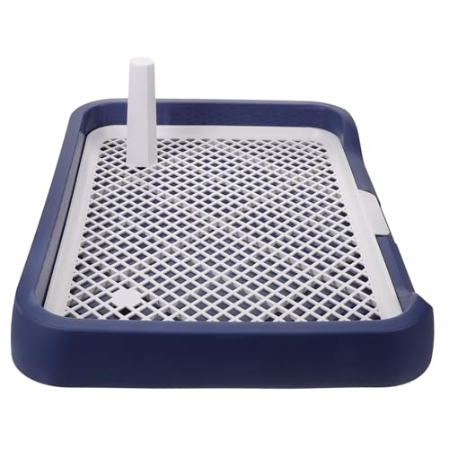 WEKADRIN Hundetoilette Kunststoff Tray Groß und Stabil Rutschfestes Haustier wc für Kleine und Große Hunde Langlebiges Welpen toiletten tablett mit Hoher Kapazität für Drinnen und Draußen von WEKADRIN