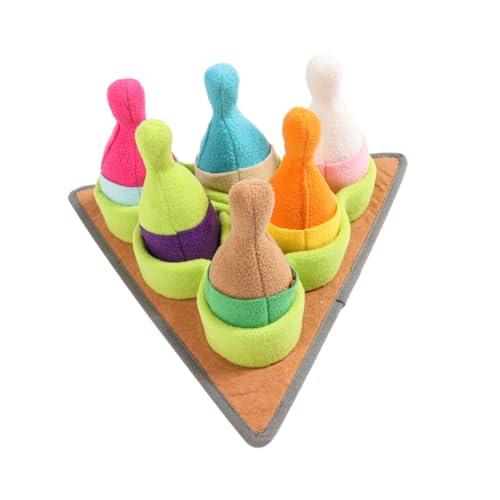 WEKADRIN Interaktives Hundespielzeug Snuffle Mat Bunte Quietscher Bowling Matte für Welpen Training und Schnüffelspaß WEKADRIN Interaktives Hundespielzeug Snuffle Mat Bunte Quietscher Bowling Matte für Welpen Training und Schnüffelspaß von WEKADRIN