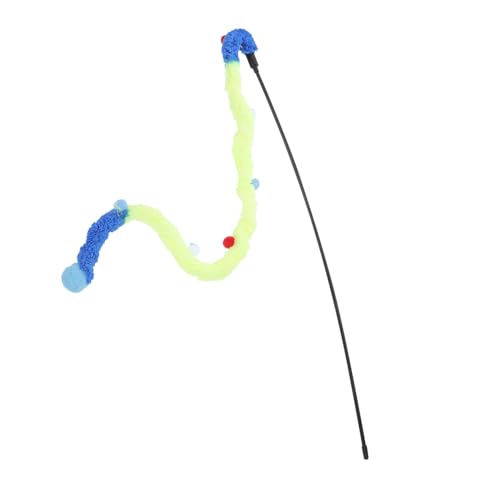 WEKADRIN Interaktives Katzenspielzeug mit Glocke und Plüschball Weihnachts Stab für Kätzchen Fördert Bewegung und Spielerische Aktivität Geeignet für Drinnen Farblich für Zuhause und von WEKADRIN
