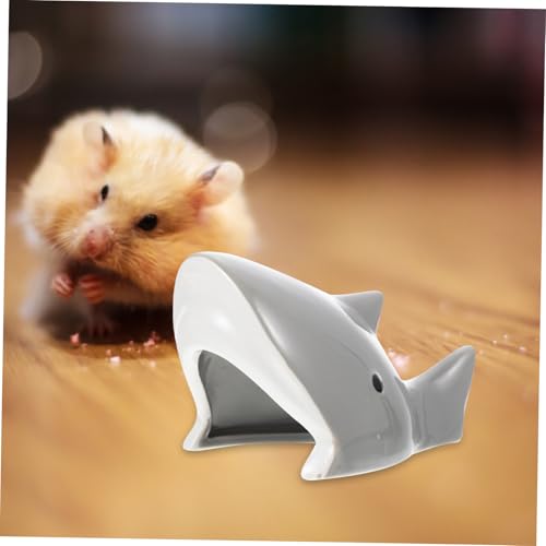 WEKADRIN Keramik Hamsterhaus Haustiervilla Hausschutz Hitzebeständig Kaltbleibend Kleintiernest Versteck für Hamster Meerschweinchen Igel Geeignet von WEKADRIN