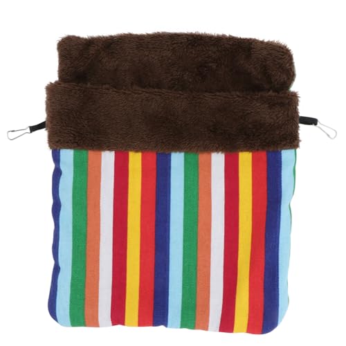 WEKADRIN Kleintier Schlafsack Warmes Hängendes Kuschelnest Mit Doppellagiger Pp Baumwolle Für Eichhörnchen Hamster Und Kleine Haustiere Atmungsaktiv Und Strapazierfähig Groß von WEKADRIN
