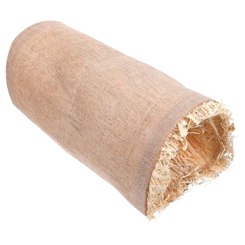 WEKADRIN Kleintier Tunnel Helles Braun Leicht Tragbar Weiches Hamster Schlafnest Kuscheliges Versteck für Kaninchen Zwerghamster Meerschweinchen für Innenräume und Unterwegs von WEKADRIN