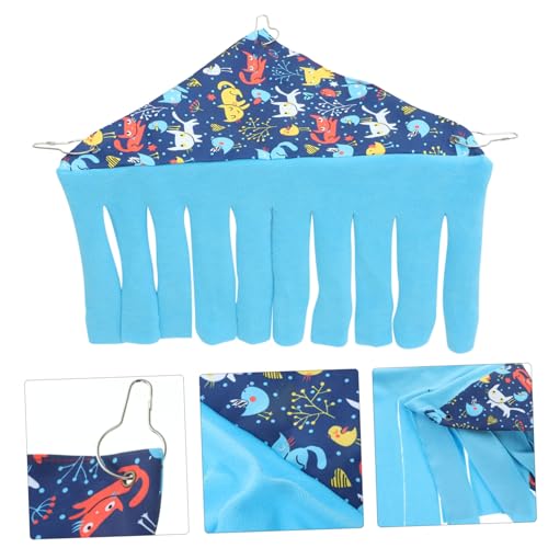 WEKADRIN Kleintier eckversteck mit Hängematte und Versteckfunktion für Meerschweinchen Hamster Igel Frettchen und Kaninchen Installieren mit Dekorativem Tassel Design für Käfige und von WEKADRIN