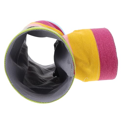 WEKADRIN Kleintier spieltunnel Bunt Interessantes Versteck mit Geräumigem Design Fördert Bewegung und Erkundung für Hamster Mäuse und Kleine Nager Dekoratives Haustierzubehör für Aktives von WEKADRIN