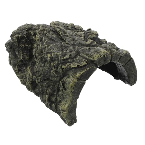 WEKADRIN Kletternde Sitzstange Für Haustiere Dekoration Für Aquarium Höhle Versteck Spinnenbecken Dekoration Für Reptilienfelsen Versteck Höhle Lebensraum Für Reptilien Skulptur von WEKADRIN