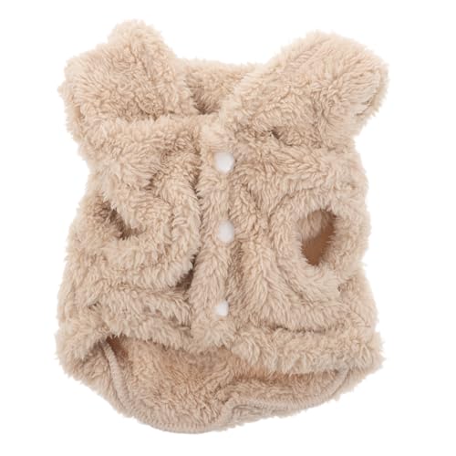 WEKADRIN Kuscheliger Pet Hoodie mit Hasenohren für Kleine Hunde Katzen und Kaninchen Warme Winterkleidung aus Weichem Polyester Leichtes und Komfortables Welpen-Outfit von WEKADRIN