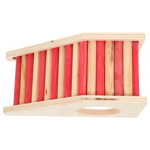WEKADRIN Mehrzweck Holzspielzeug Kleintierhaus mit Kletterleiter Langlebig Robust Hamster Nagetier Versteck Meerschweinchen Käfig Zubehör von WEKADRIN
