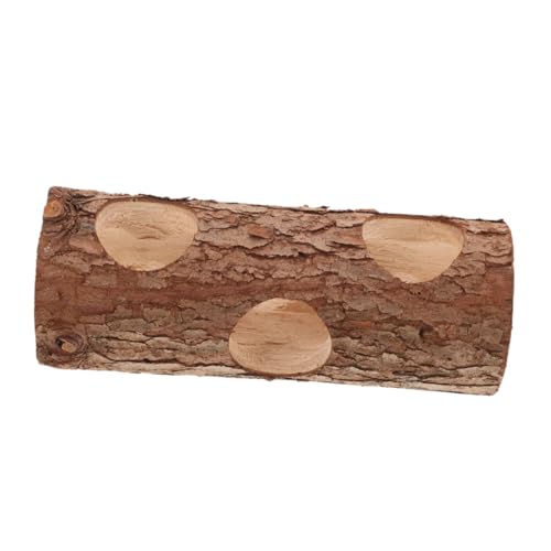 WEKADRIN Natürliches Hamster Holz Tunnel Kauspielzeug für Kleintiere Wie Hamster Meerschweinchen Kaninchen Vielseitiges Versteck und Erkundungstunnel für Bewegungsfreudige Haustiere von WEKADRIN