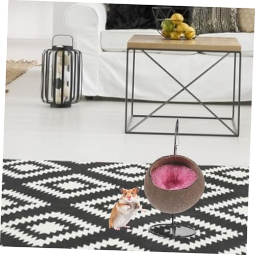 WEKADRIN Pet Hängendes Nest für Kleine Haustiere Weiches Baumwollmaterial Hängeschaukel Design für Meerschweinchen Hamster Kompaktes Kuschelbett mit Spielplatzfunktion Zufällige Farbe von WEKADRIN