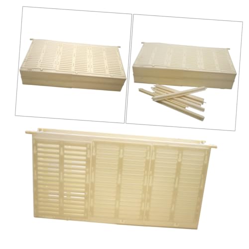 WEKADRIN Queen Cage Bienenkäfig aus Langlebigem Material Sicherer Imkereizubehör Praktisches Bienenwerkzeug zur Bienenzucht Einfache Handhabung Schonend für Bienen für Imker von WEKADRIN