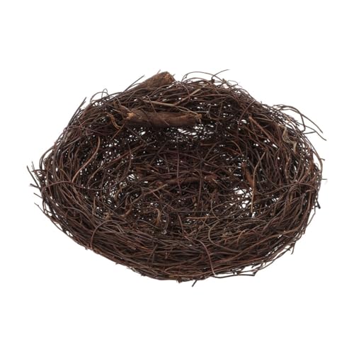 WEKADRIN Rattan Vogelnest Ornament Handgefertigtes Geflochtenes Nest für Wellensittiche Rustikale Gartendekoration Vielseitig Hängbar Natürlicher Vogel Ruheplatz für Innen und Außenbereiche WEKADRIN Rattan Vogelnest Ornament Handgefertigtes Geflochtenes Nest für Wellensittiche Rustikale Gartendekoration Vielseitig Hängbar Natürlicher Vogel Ruheplatz für Innen und Außenbereiche von WEKADRIN
