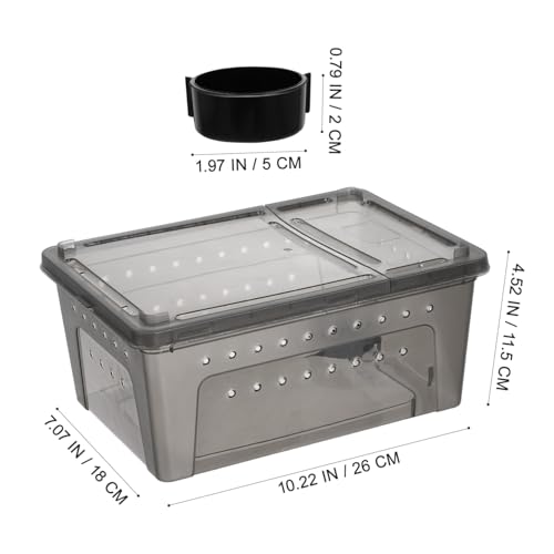 WEKADRIN Reptilien Terrarium Kunststoff Zuchtbox mit Lüftungslöchern Transparente Reptilien Aufzuchtbox DIY Zusammenbaubar Geeignet für Kleine Kriechtiere und Insekten Langlebig und Sicher WEKADRIN Reptilien Terrarium Kunststoff Zuchtbox mit Lüftungslöchern Transparente Reptilien Aufzuchtbox DIY Zusammenbaubar Geeignet für Kleine Kriechtiere und Insekten Langlebig und Sicher von WEKADRIN