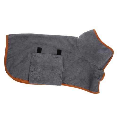 WEKADRIN Saugfähiger Haustier Bademantel aus Langlebigem Material Schnell Trocknender Badetuch Mantel für Kleine und Große Hunde Katzen Leicht für Reisen von WEKADRIN