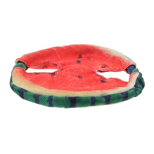 WEKADRIN Schwimmfähiges Hundespielzeug Wurfscheibe Wasserspielzeug Robust Leicht mit Realistischem Wassermelonen Design für Strand und Pool Spielspaß für Kleine und Große Hunde von WEKADRIN