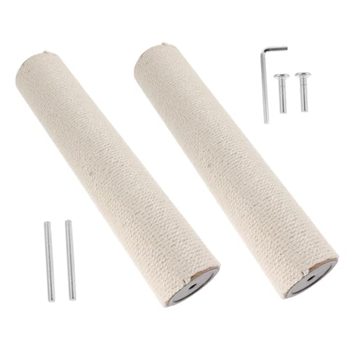 WEKADRIN Sisal Katzenbaum Ersatzpfosten mit Schrauben Robuster Kratzpfosten für Indoor Katzen Natürliche Kratzsäulen Nachfüllset für Katzenbaum Schutz und Möbelpflege WEKADRIN Sisal Katzenbaum Ersatzpfosten mit Schrauben Robuster Kratzpfosten für Indoor Katzen Natürliche Kratzsäulen Nachfüllset für Katzenbaum Schutz und Möbelpflege von WEKADRIN