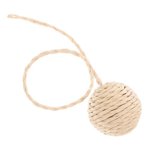 WEKADRIN Sisal Kratzball mit Glöckchen Katzen Zubehör für Katzenkratzbaum Einfache Langlebiges Sisalseil Katzenkratzpfosten Ersatz für Wohnungskatzen Indoor Spielspaß WEKADRIN Sisal Kratzball mit Glöckchen Katzen Zubehör für Katzenkratzbaum Einfache Langlebiges Sisalseil Katzenkratzpfosten Ersatz für Wohnungskatzen Indoor Spielspaß von WEKADRIN