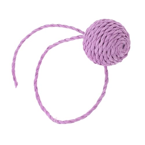 WEKADRIN Sisal Rattan Kratzball mit Glocke Interaktives Katzenspielzeug Ersatz für Katzenkratzbaum Leicht zu Installieren Spiel und Ruhebereich für Indoor Katzen Violett WEKADRIN Sisal Rattan Kratzball mit Glocke Interaktives Katzenspielzeug Ersatz für Katzenkratzbaum Leicht zu Installieren Spiel und Ruhebereich für Indoor Katzen Violett von WEKADRIN