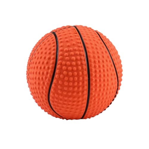 WEKADRIN Squeaky Latex Hundespielzeug Kleiner Basketballform Langlebig und Sicher Beißtresistent für Interaktives Spiel und Zahnreinigung zur Beschäftigung und Stressabbau bei Kleinen von WEKADRIN