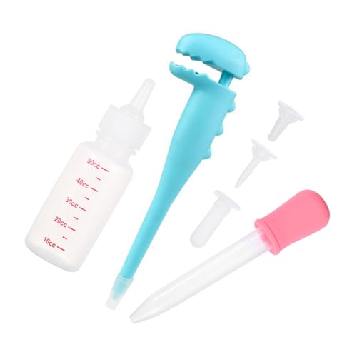 WEKADRIN Teiliges Pet Hand Feeding Bottle Kit mit Einzigartigem Sauger für Kätzchen Welpen und Kleine Haustiere Ergonomisch Kompakt Leicht Tragbar Vielseitig Einsetzbar für Sicheres Füttern von WEKADRIN