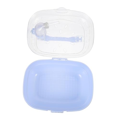 WEKADRIN Tragbarer Hamsterkäfig aus Robustem Kunststoff Geräumige Transportbox für Kleintiere Wie Hamster Meerschweinchen Igel Sicherer Outdoor Käfig für Reisen und Ausflüge von WEKADRIN