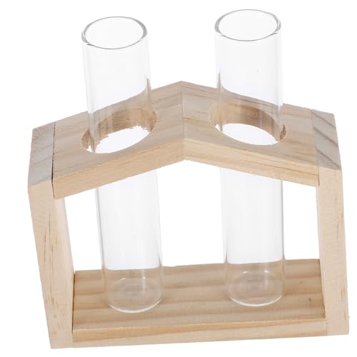 WEKADRIN Transparente Glasröhrenvase Minimalistischer Hydrokultur Übertopf Kleiner Blumenhalter Für Den Schreibtisch Anzuchtvase Anzuchtröhre Einzigartige Vase von WEKADRIN