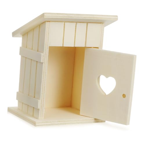 WEKADRIN Unlackiertes Holz Vogelhaus Nistkasten Wetterfest Gartendeko Parrot House für Draußen als Vogelbruthaus zum Aufhängen und Individuelle Gestaltung WEKADRIN Unlackiertes Holz Vogelhaus Nistkasten Wetterfest Gartendeko Parrot House für Draußen als Vogelbruthaus zum Aufhängen und Individuelle Gestaltung von WEKADRIN