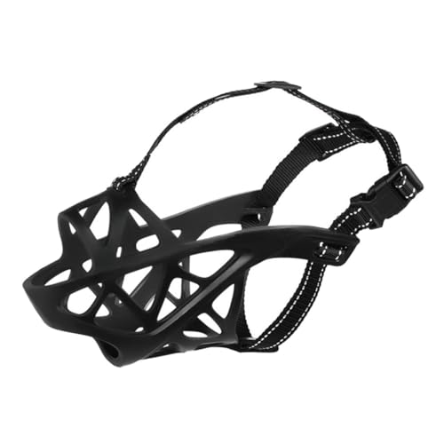 WEKADRIN Verstellbarer Hundemaulkorb aus Langlebigem TPR Material Atmungsaktiv mit Offenem Design Bellen und Beißschutz Geeignet für Kleine Mittlere und Große Hunde Praktisch und von WEKADRIN