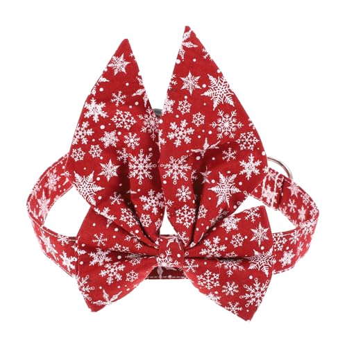 WEKADRIN Verstellbares Katzenhalsband mit Abnehmbarem Weihnachts Schleifendekor Sicheres Haustierhalsband für Katzen und Hunde Festliches Design für Täglichen Gebrauch und Feiertagsfeiern WEKADRIN Verstellbares Katzenhalsband mit Abnehmbarem Weihnachts Schleifendekor Sicheres Haustierhalsband für Katzen und Hunde Festliches Design für Täglichen Gebrauch und Feiertagsfeiern von WEKADRIN