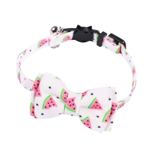 WEKADRIN Verstellbares Katzenhalsband mit Glocke und Buntem Obstmuster Baumwollmaterial Sicherer Verschluss Komfortabel für Täglichen Gebrauch Modisches Katzenzubehör für Kätzchen und WEKADRIN Verstellbares Katzenhalsband mit Glocke und Buntem Obstmuster Baumwollmaterial Sicherer Verschluss Komfortabel für Täglichen Gebrauch Modisches Katzenzubehör für Kätzchen und von WEKADRIN