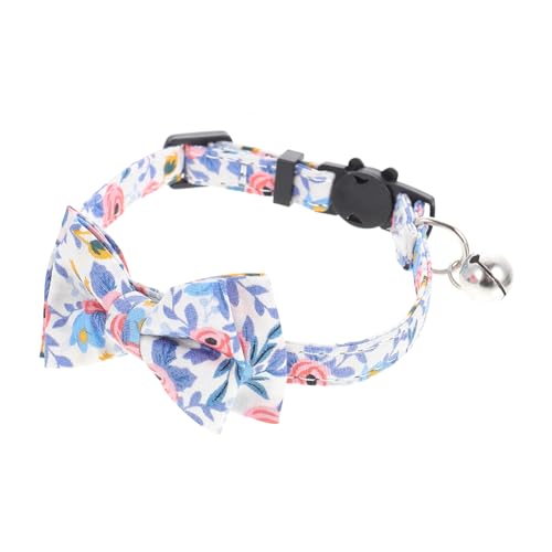 WEKADRIN Verstellbares Katzenhalsband mit Schleife Breites Atmungsaktives Baumwoll Halsband Dekoratives Leichtes Haustier Zubehör für Kätzchen Verstellbar Hautfreundlich WEKADRIN Verstellbares Katzenhalsband mit Schleife Breites Atmungsaktives Baumwoll Halsband Dekoratives Leichtes Haustier Zubehör für Kätzchen Verstellbar Hautfreundlich von WEKADRIN