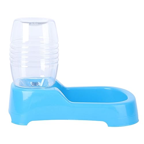 WEKADRIN Wassernapf Hund Automatischer Trinknapf rutschfest Robust für Welpen Haustiere Blau Praktische Futterstation Zuhause und Tiergeschäft Geeignet von WEKADRIN