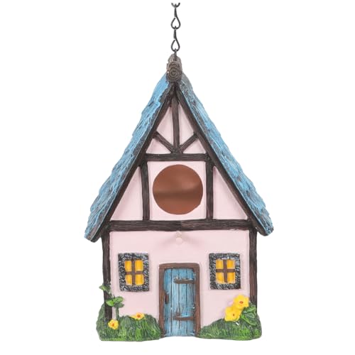 WEKADRIN Wetterfestes Resin Vogelhaus zum Aufhängen Buntes Outdoor Nistkasten für Garten und Balkon Dekoratives Vogelheim mit Attraktivem Design für Gartenvögel Zierobjekt von WEKADRIN