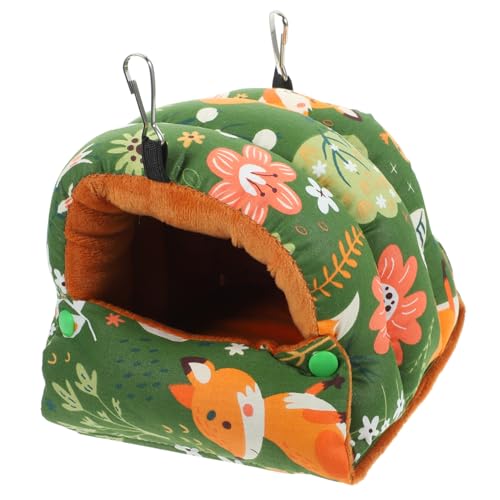 WEKADRIN Winterfestes Papageien hängematten Nest aus Baumwolle Weiches Vogelhaus für Käfige Isoliertes Vogeletui mit Großzügigem Platz Angenehmer Rückzugsort für Vögel im Winter Geeignet von WEKADRIN