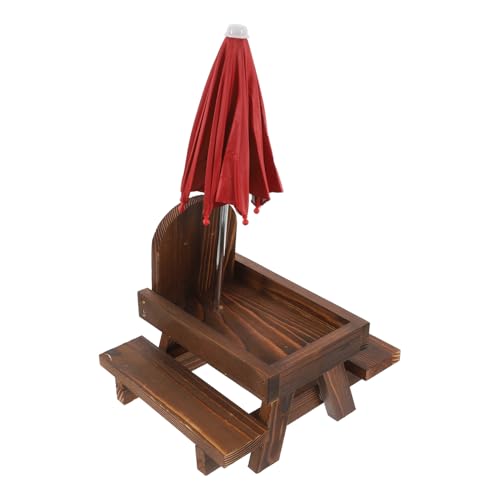 WEKAMOS 1 Satz Eichhörnchen-Picknicktisch-Feeder Futtertisch mit Bank vogelfutterspender Eichhörnchen-Futtertisch mit Eichhörnchen-Feeder-Picknicktisch hölzern WEKAMOS 1 Satz Eichhörnchen-Picknicktisch-Feeder Futtertisch mit Bank vogelfutterspender Eichhörnchen-Futtertisch mit Eichhörnchen-Feeder-Picknicktisch hölzern von WEKAMOS
