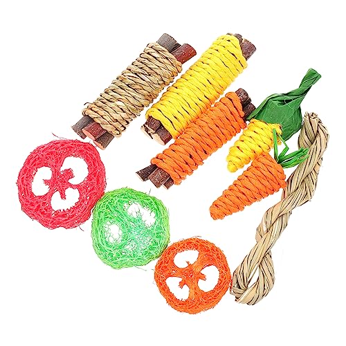 WEKAMOS 1 Satz Hamster- Hamster hamsterspielzeug für Hasen chew Toy zäh Mini spielzeuge Snacks Kauspielzeug für Hamster zahnspielzeug für Kaninchen hölzern von WEKAMOS