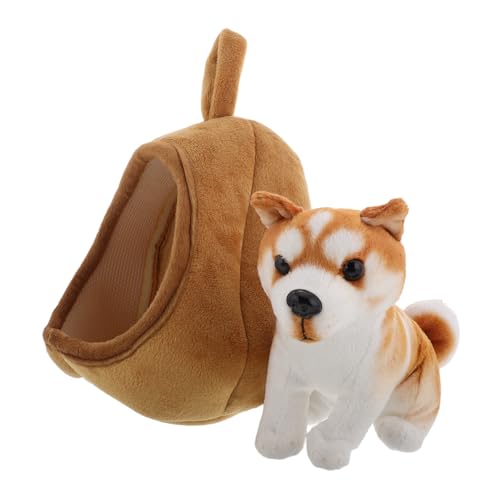 WEKAMOS 1 Satz Hundehausspielzeug Mini-Plüschwelpe riesige Kuscheltiere Cartoon-Plüsch-Hundespielzeug realistischer Spielzeughund große Hundehütte Kuscheltier Kätzchen Light Brown WEKAMOS 1 Satz Hundehausspielzeug Mini-Plüschwelpe riesige Kuscheltiere Cartoon-Plüsch-Hundespielzeug realistischer Spielzeughund große Hundehütte Kuscheltier Kätzchen Light Brown von WEKAMOS