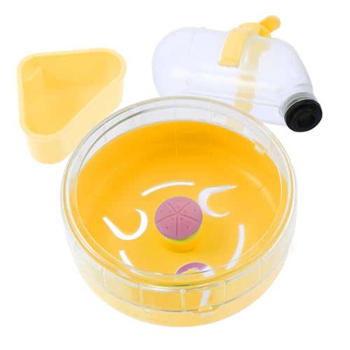 WEKAMOS 1satz Laufrad Mit Futter Und Wasserstation Für Kleine Haustiere Teiliges Für Hamster Mäuse Und Andere Kleintiere Einfach Zu Reinigen Montieren Robustes Material Platzsparendes von WEKAMOS