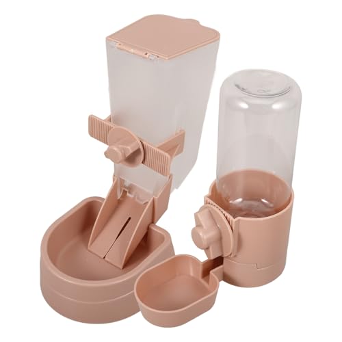 WEKAMOS 1 Satz Wasserspender für Haustiere Trinken Haustierwasserspender Wasserbrunnen Katze katzentränke Haustier Trinkbrunnen Tierfutter und Wasserspender Hund wasserflasche Abs Rosa von WEKAMOS