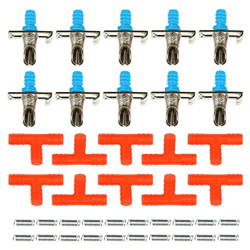 WEKAMOS 10 Stück Automatischer Kaninchen Wassertränke Teiliges Doppelte Federtrinker für Kleintiere aus Langlebigem Material für Kaninchenkäfige und Einfache WEKAMOS 10 Stück Automatischer Kaninchen Wassertränke Teiliges Doppelte Federtrinker für Kleintiere aus Langlebigem Material für Kaninchenkäfige und Einfache von WEKAMOS